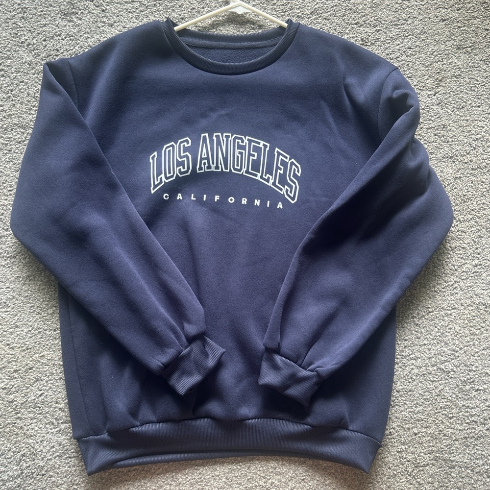 Los Angeles California Navy Blue Women’s  Crewneck